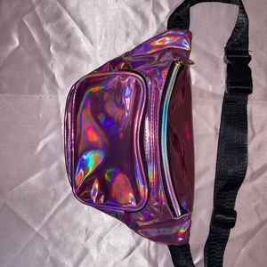Pink Holographic Fannypack!Has great storage! New!
